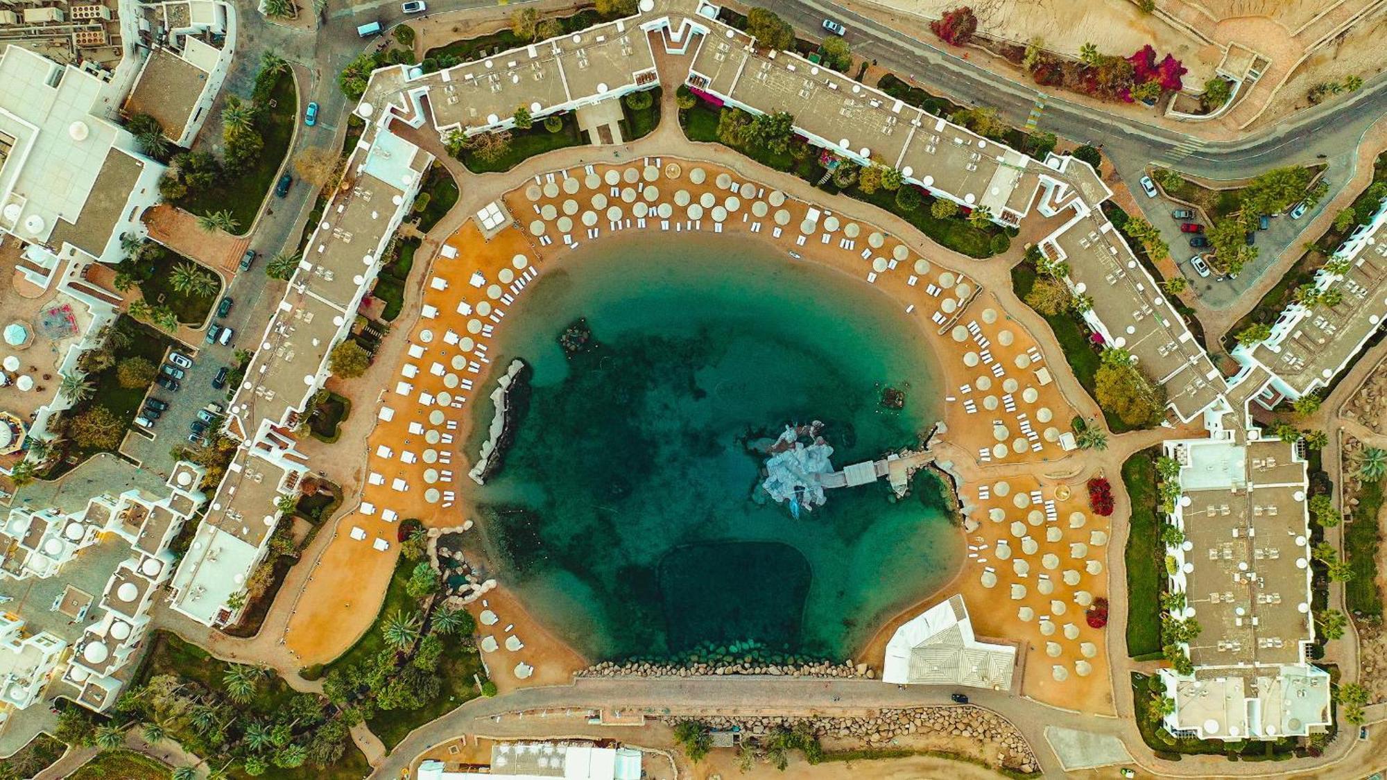 Domina coral bay resort&spa sharm el sheikh Exterior foto Aerial view of the lagoon